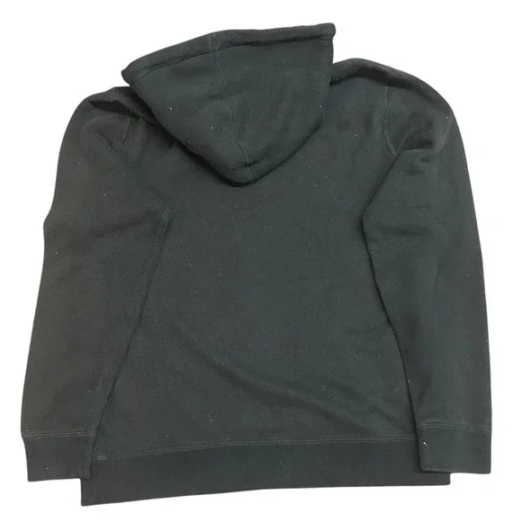 Abercrombie & Fitch Mens Soft Fleece Hoodie Black Logo Pullover Sweatshirt L - Picture 7 of 7